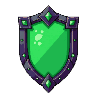 Emerald Shield — free pixel art sprite from Adventure Items