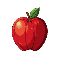 Red Apple — free pixel art sprite from Adventure Items