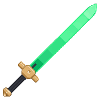 Jade Katana — free pixel art sprite from Adventure Items