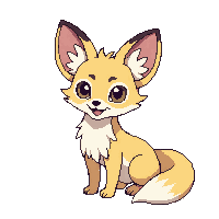 desert fox fennec large ears small sandy