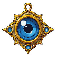 eye horus amulet gold blue protection