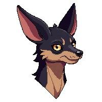 jackal desert black pointed ears sly
