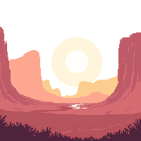 mirage shimmer heat haze desert distance