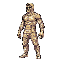 mummy wrapped bandages shambling ancient cursed