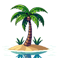 palm tree oasis green tall desert water