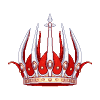 pharaoh crown double tall white red