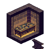 pharaoh tomb chamber sarcophagus treasure dark