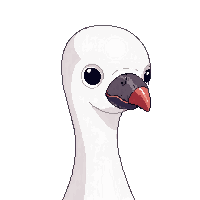 Albatross Face Icon — free pixel art sprite from Animals Mega Pack