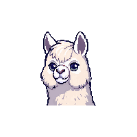 Alpaca Face Icon — free pixel art sprite from Animals Mega Pack
