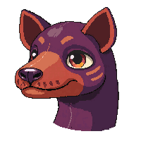 Anteater Face Icon — free pixel art sprite from Animals Mega Pack