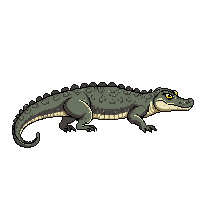 Alligator — free pixel art sprite from Animals Mega Pack