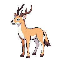 Antelope — free pixel art sprite from Animals Mega Pack
