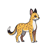 Serval — free pixel art sprite from Animals Mega Pack