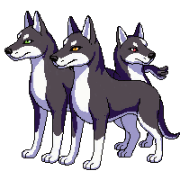 cerberus three headed dog guard