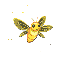 firefly glowing yellow night flying