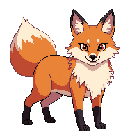 fox red bushy tail cunning