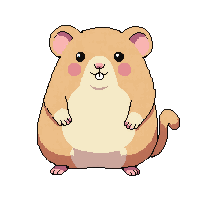 hamster small brown cheeks stuffed