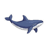 whale blue massive ocean gentle