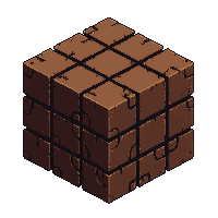 cube block ancient debris brown dark netherite tough