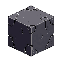 cube block anvil iron dark heavy metal shaped