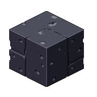 cube block basalt dark gray columnar volcanic