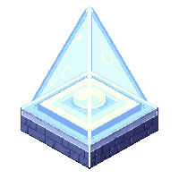 cube block beacon glass pyramid light beam