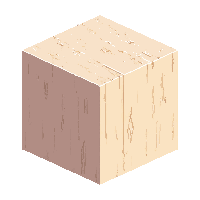 cube block birch planks light pale boards