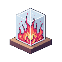 cube block brewing stand glass rod blaze base