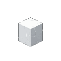cube block concrete white smooth solid clean