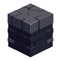 cube block deepslate dark gray layered deep