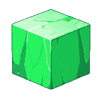 cube block emerald block green brilliant solid gem