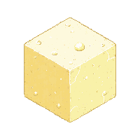 cube block end stone pale yellow speckled alien