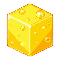 cube block honey golden translucent sticky sweet