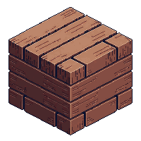 cube block jungle planks brown red boards