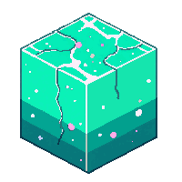 cube block prismarine teal green ocean temple