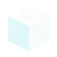 cube block quartz white smooth clean polished