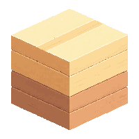 cube block sandstone tan layered striped warm