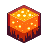 cube block shroomlight orange mushroom glowing warm