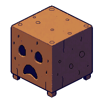 cube block soul sand brown dark face screaming