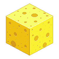 cube block sponge yellow porous absorbent soft