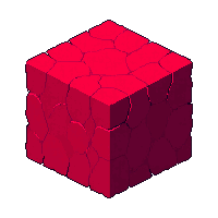 cube block wool red dyed soft fabric