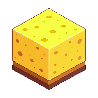 cube block wool yellow dyed soft fabric