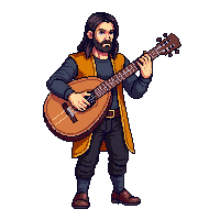 bard with lute