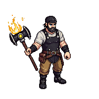 Blacksmith — free pixel art sprite from Character Set