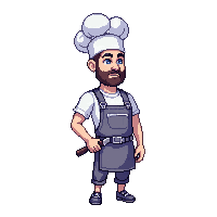 Chef Cook — free pixel art sprite from Character Set