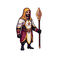 Cleric Priest — free pixel art sprite from Character Set