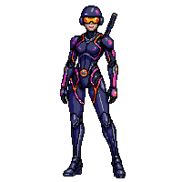 Cyberpunk Android — free pixel art sprite from Character Set