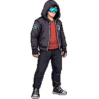 Cyberpunk Hacker — free pixel art sprite from Character Set