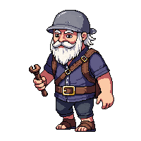 Dwarf — free pixel art sprite from Character Set
