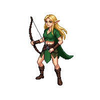 Elf Archer — free pixel art sprite from Character Set